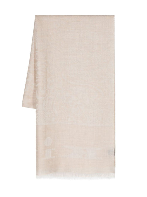 bufanda rectangular con flecos